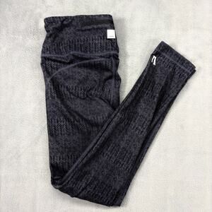 Vuori Pace High Rise Printed Leggings Women's Small Charcoal Shibori Nylon Lycra